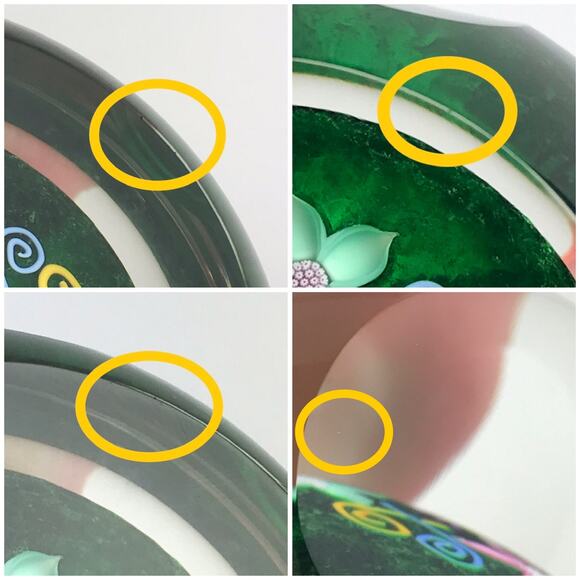 Perthshire PP223 2000 3D Lampwork Flower Celtic Style Facet LE Paperweight Cert - Picture 13 of 14